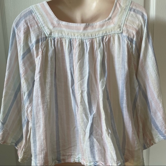 🌸3 for $30 GAP White Linen top women Summer Blouse - Picture 10 of 16